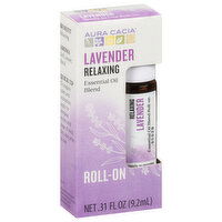 Aura Cacia Essential Oil Blend, Lavender, Relaxing, Roll-On, 0.31 Fluid ounce