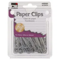 CLi Paper Clips, Jumbo, 45 Each