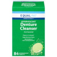 Equaline Denture Cleanser, Anti-Bacterial, Effervescent Tablets, 84 Each