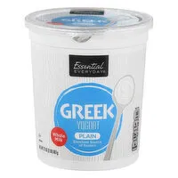 Essential Everyday Yogurt, Greek, Whole Milk, Plain, 32 Ounce