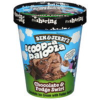 Ben & Jerry's Scoop-a-Palooza Chocolate & Fudge Swirl Ice Cream, 28 Fluid ounce