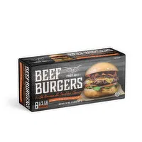 Cowboy Jack's Bacon & Cheddar Beef Burgers, 6 Patties, 32 Ounce