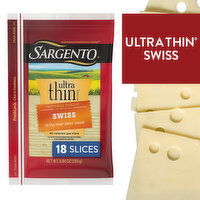 SARGENTO Sargento® Swiss Natural Cheese Ultra Thin® Slices, 18 slices, 7.1 Ounce