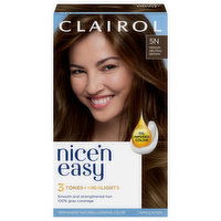 Nice’n Easy Hair Color, Permanent, Medium Neutral Brown 5N, 1 Each