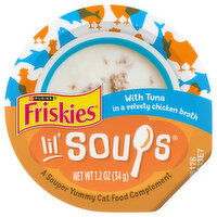 Friskies Lil' Soups With Tuna Cat Food Complement, 1.2 Ounce