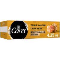 Carr's Table Water Crackers, Roasted Garlic and Herbs, 4.25 Ounce