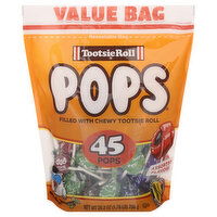 Tootsie Roll Pops, Assorted Flavors, Value Bag, 45 Each