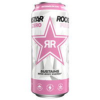 Rockstar Pure Zero Sugar Free Watermelon Kiwi Energy Drink, 16 Fluid ounce