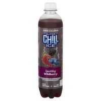 Super Chill Ice Sparkling Water Beverage, Wildberry, 17 Ounce