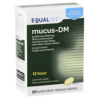 Equaline Mucus-DM, 12 Hour, Extended-Release Tablets, 20 Each