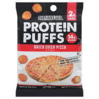 Shrewd Food Protein Puffs, Brick Oven Pizza, 0.74 Ounce