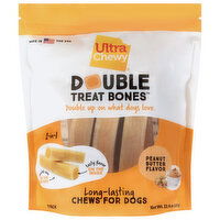 Ultra Chewy Double Peanut Butter Flavor Treat Bones, 8 Each