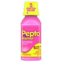 Pepto-Bismol Multi-Symptom Pepto Bismol Liquid for Upset Stomach and Diarrhea Relief, Over-the-Counter Medicine, 8 Oz, 8 Ounce