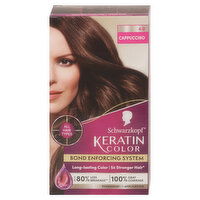 Schwarzkopf Keratin Color Hair Color, Permanent, Cappuccino 4.0, 1 Each