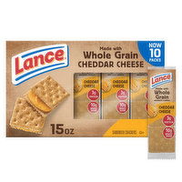 Lance® Baked with Whole Grain Cheddar Cheese Sandwich Crackers, 15 Ounce