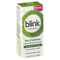 Blink Contacts Eye Drops, Lubricating, Dry Contacts, 0.34 Ounce