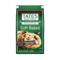 TATE'S Bake Shop Soft Baked Cookies, Dark Chocolate Chunk, 8 Ounce