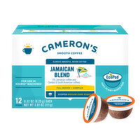 Cameron's Coffee, Medium-Dark Roast, Jamaica Blend, Smooth, EcoPod, 12 Each