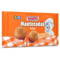 Bimbo Vanilla Muffins, Club Pack, 3 count, 11.10 oz, 3 Each