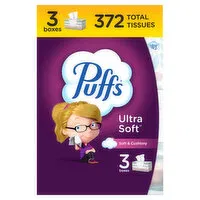 Puffs Ultra Soft Ultra Soft Facial Tissues, 372 Each