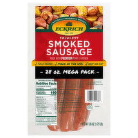 Eckrich Skinless Smoked Sausage Mega Pack, 28 Ounce