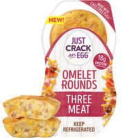 Just Crack An Egg Three Meat Egg Bites with Eggs, Pork Sausage, Uncured Bacon, Uncured Ham & Cheddar Cheese, 2 Each