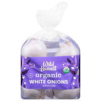 Wild Harvest White Onions, Organic, 32 Ounce