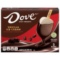 Dove Ice Cream Bars, Vanilla, 3 Each