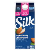 Silk Extra Creamy Unsweet Almondmilk, 59 Fluid ounce