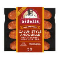 Aidells Smoked Pork Sausage, Cajun Style Andouille (4 Fully Cooked Links), 12 Ounce