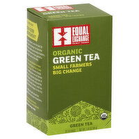 Equal Exchange Green Tea, Organic, Bags, 20 Each