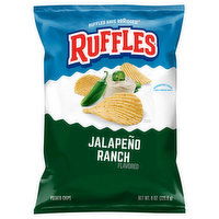 Ruffles Potato Chips, Jalapeno Ranch Flavored, 8 Ounce