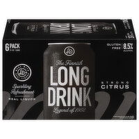 The Finnish Long Drink Strong Citrus Gin, 6 Each