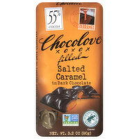 Chocolove Salted Caramel, In Dark Chocolate, Filled, 3.2 Ounce