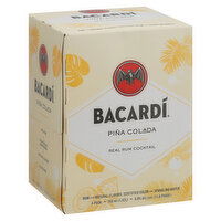 Bacardi Rum Cocktail, Pina Colada, 4-Pack, 4 Each