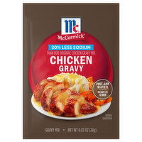 McCormick 30% Less Sodium Chicken Gravy Mix, 0.87 Ounce
