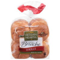 Artisan Hearth Rolls, Brioche, 8 Each