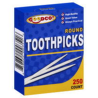 GoodCo Toothpicks, Round, 250 Each