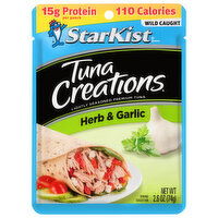 StarKist Tuna Creations Wild Caught Premium Herb & Garlic Tuna, 2.6 Ounce