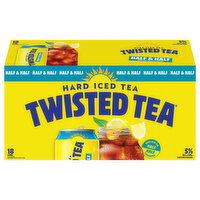 Twisted Tea Iced Tea, Hard, Half & Half, 18 Each