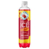 Sparkling Ice Starburst Sparkling Water, Cherry, 17 Fluid ounce