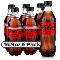 Coca-Cola Zero Sugar Diet Soda Soft Drink, 16.9 fl oz, 6 Each