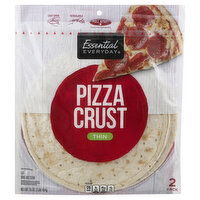 Essential Everyday Pizza Crust, Thin, 2 Pack