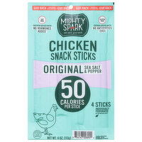 Mighty Spark Chicken Snack Sticks, Orignial Sea Salt & Pepper, 4 Each