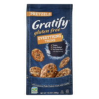 Gratify Pretzels, Gluten Free, Everything, Thins, 10.5 Ounce