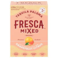 Fresca Mixed Tequila Paloma, Grapefruit Citrus, 4 Each