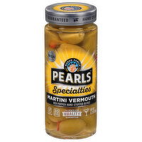 Pearls Specialties Olives, Red Pepper Hand-Stuffed, Martini Vermouth, 6.7 Ounce