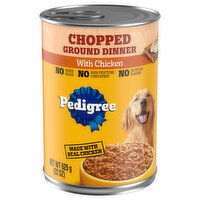 Pedigree Food for Dogs, with Chicken, Chopped Ground Dinner, 22 Ounce