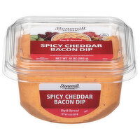 Stonemill Kitchens Dip & Spread, Spicy Cheddar Bacon, 10 Ounce