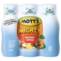 Mott's Mighty Juice Beverage, Incredible Tropical, 6 Each